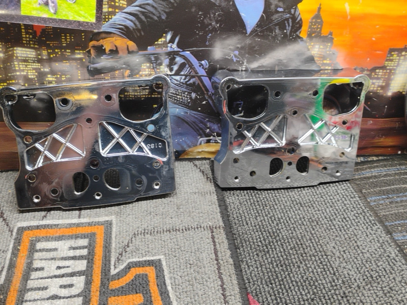 Chrome Inner Rocker Box Cover Harley-Davidson  FLSTC Softail 2009-2017