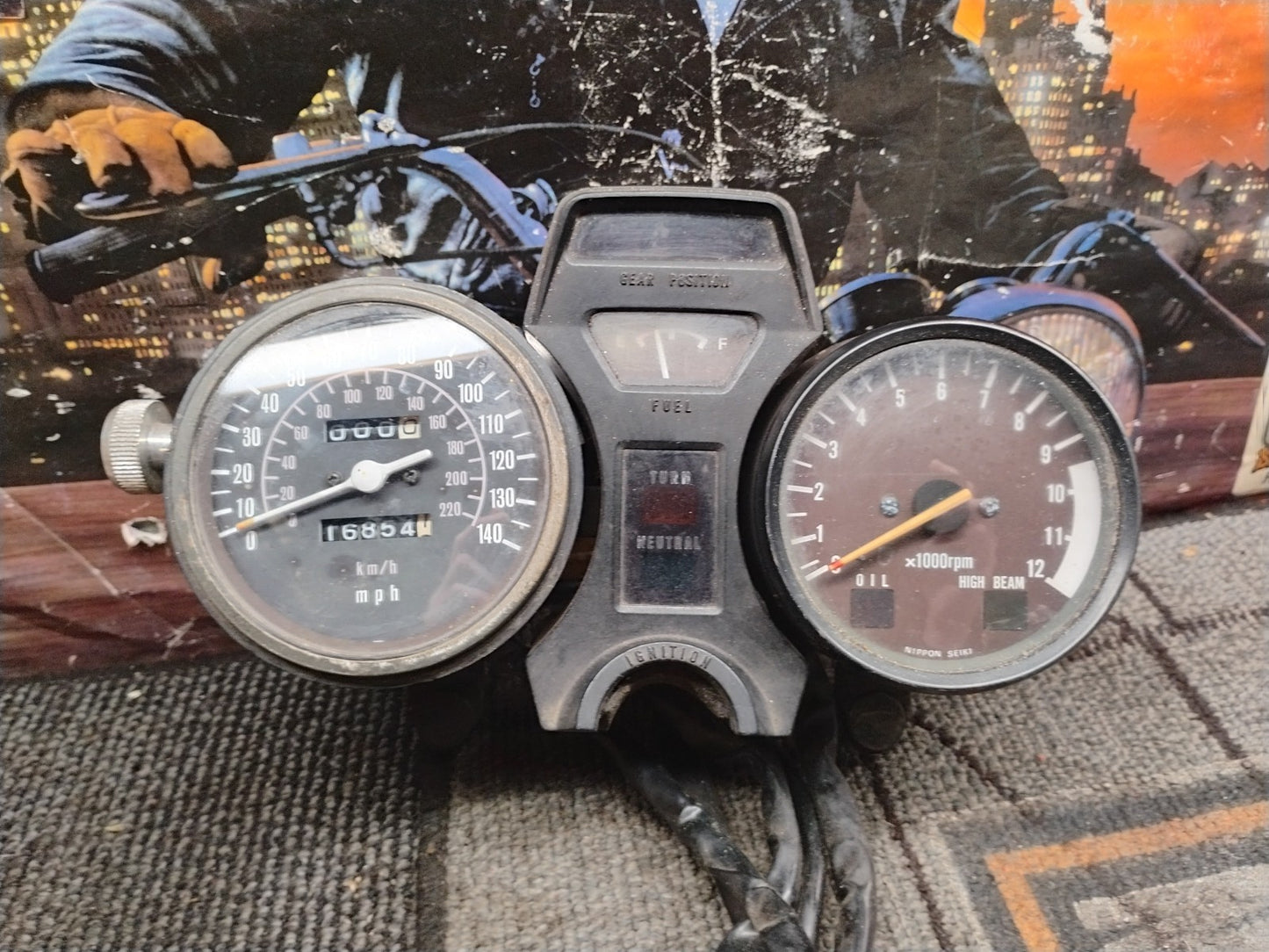 1981 Suzuki GS550T Gauge Cluster Speedometer Tachometer