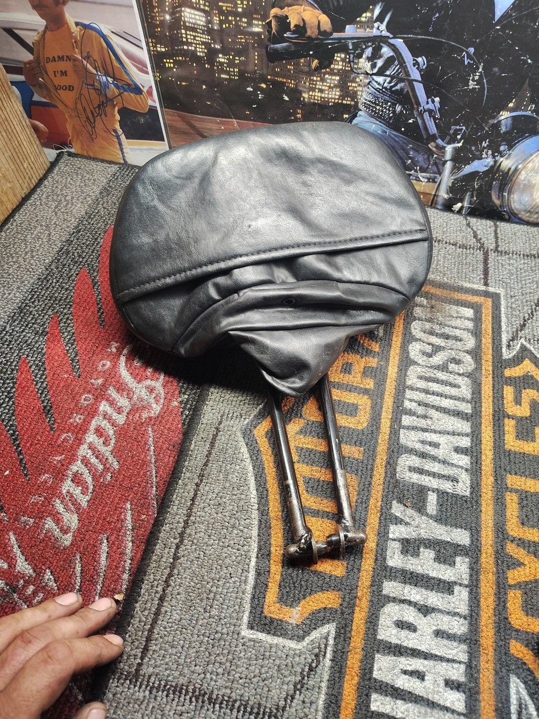 88-22 Harley Touring Front Seat Backrest Pad OEM 52572-09A ST1552