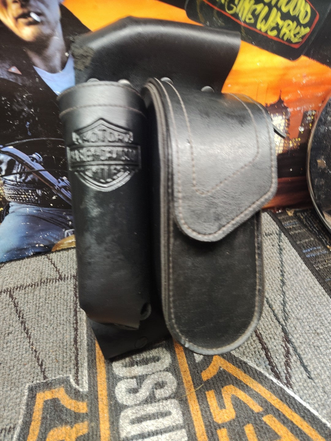 Harley Davidson Saddlebag Guard Bag with Water Bottle Holder