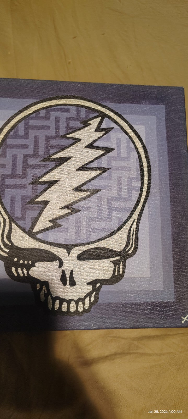 Hand Painted Grateful Dead Still Your Face Painting One Of A Kind Art 