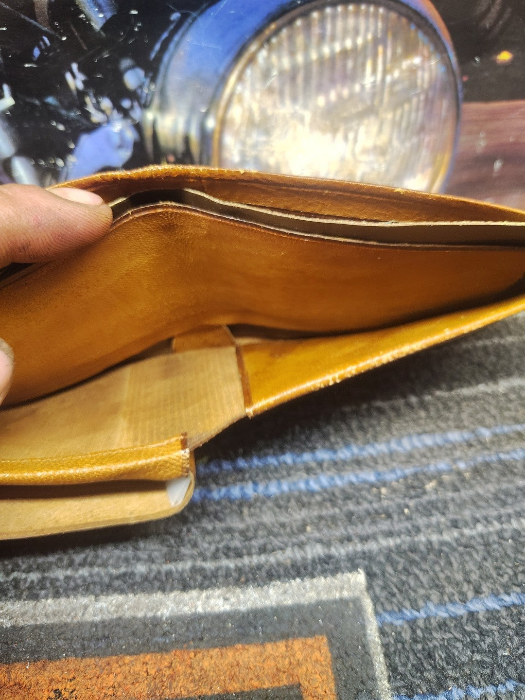Handcrafted Maya Style leather Wallet