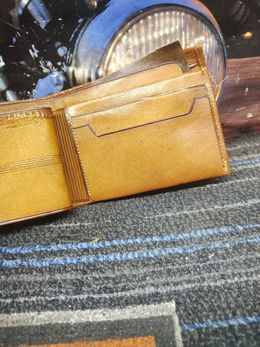 Handcrafted Maya Style leather Wallet
