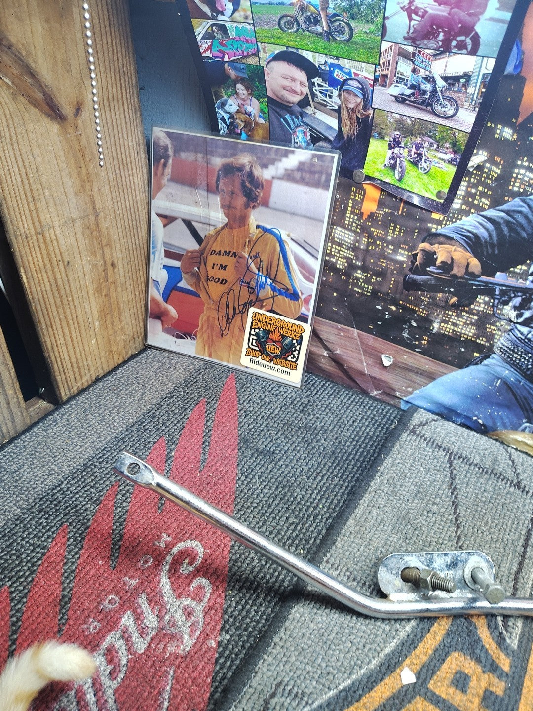 HARLEY DAVIDSON FL FLH CHROME EXHAUST BRACKET MOUNT DYNO POWER DRAG PIPES