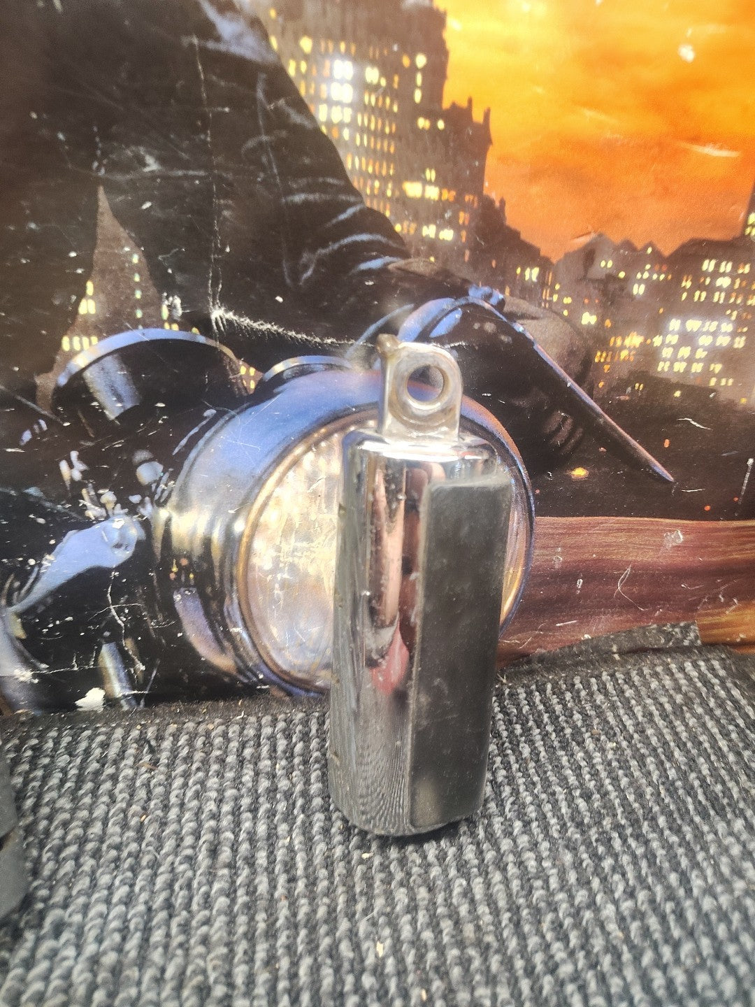 Harley Davidson Footpegs pegs 7/16" wide mount black rubber OEM