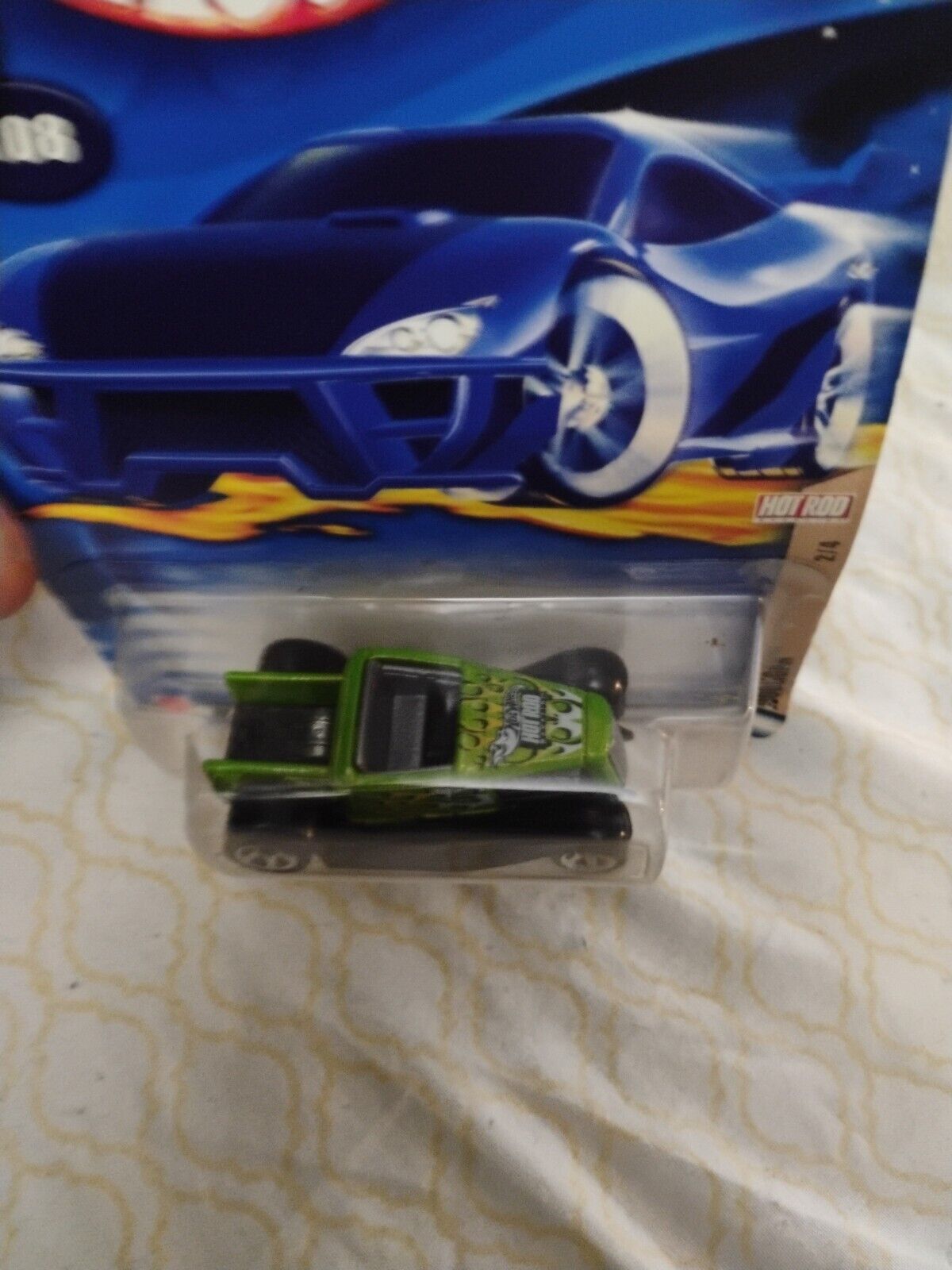 2002 Hot Wheels #108 Hot Rod Magazine Series 2/4 HOOLIGAN Green w/5 Spoke Wheels