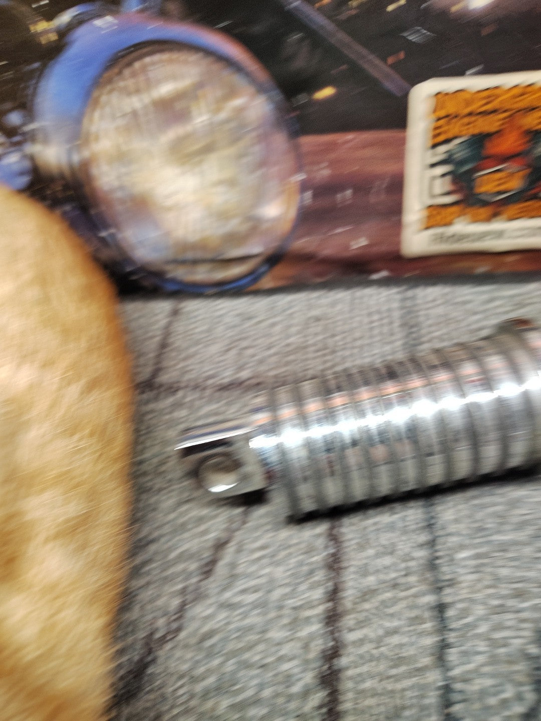 Chrome O-Ring Rubber Large Male-Mount Footpeg For Harley Davidson