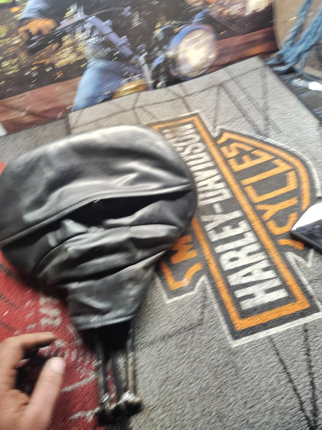 88-22 Harley Touring Front Seat Backrest Pad OEM 52572-09A ST1552