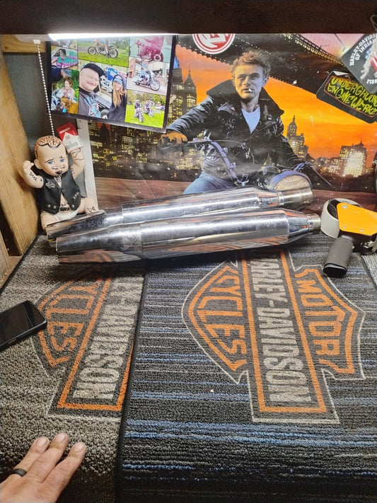  HARLEY DAVIDSON 00-06 SOFTAIL MUFFLER & HEADERS 65413-00 (SCUFF ON MUFFLER)