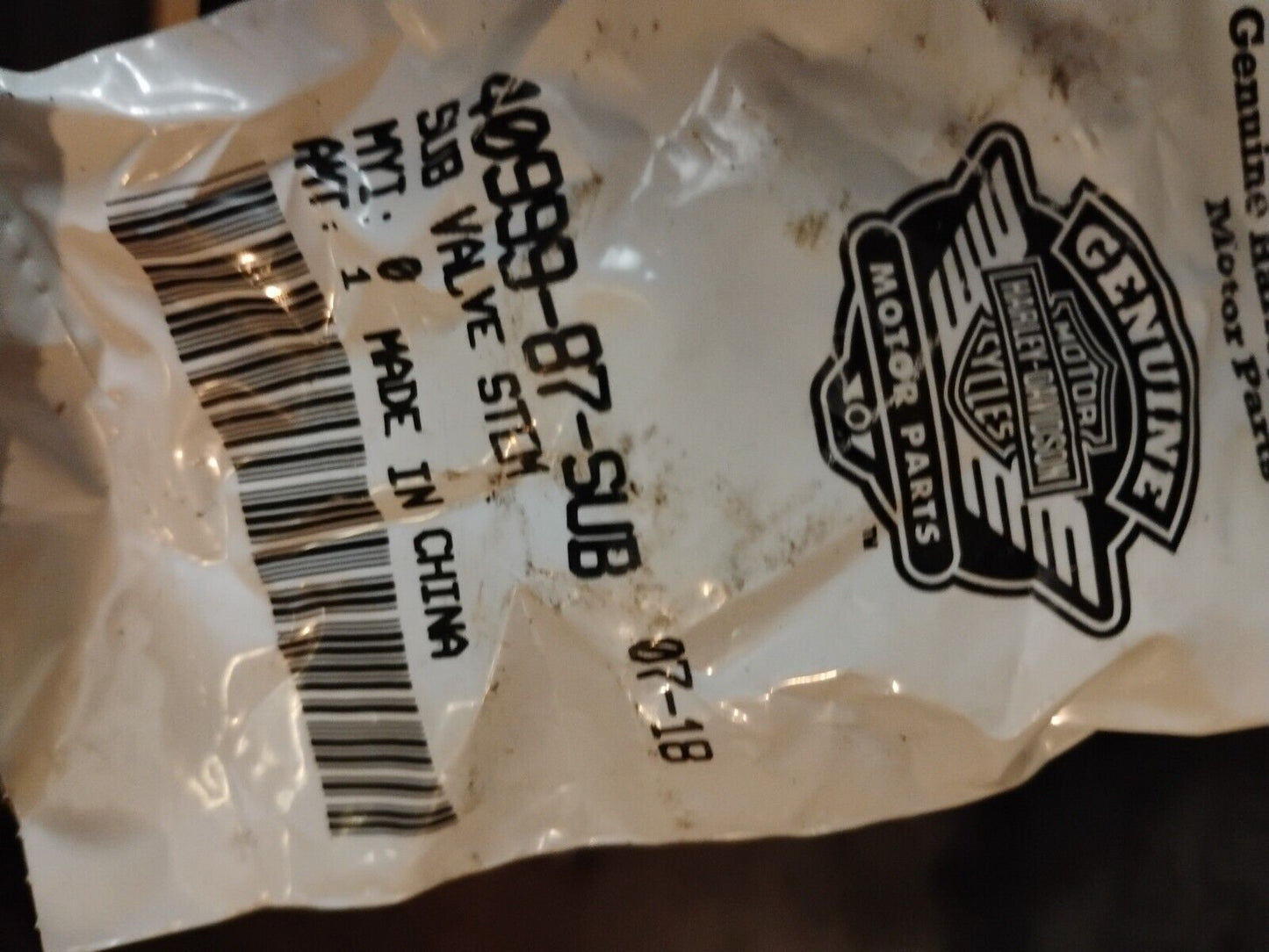 Genuine Harley Davidson Motor Parts NEW Valve Stem OEM P/N 40999-87-SUB (1)