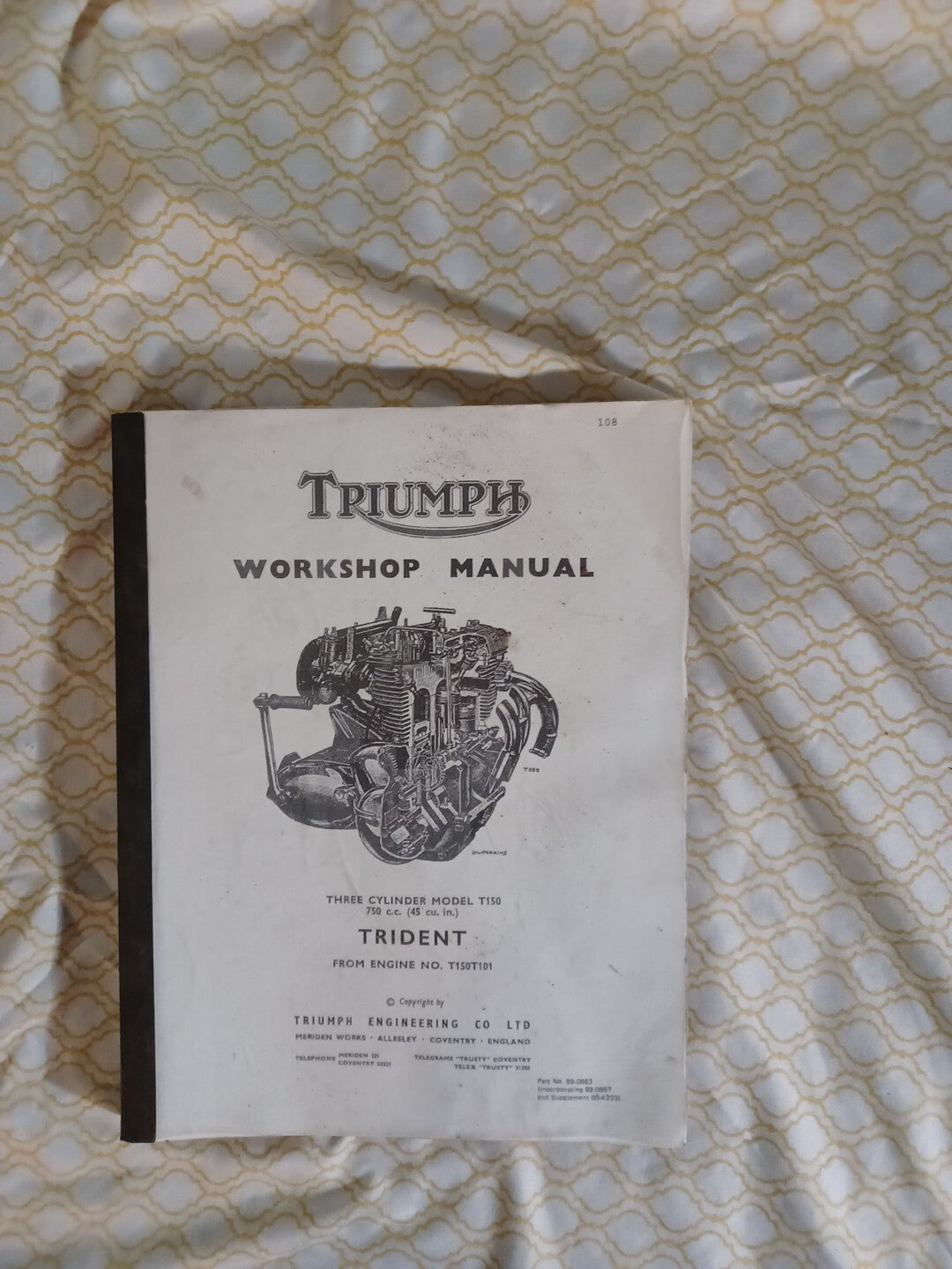 Triumph Trident Workshop Manual
