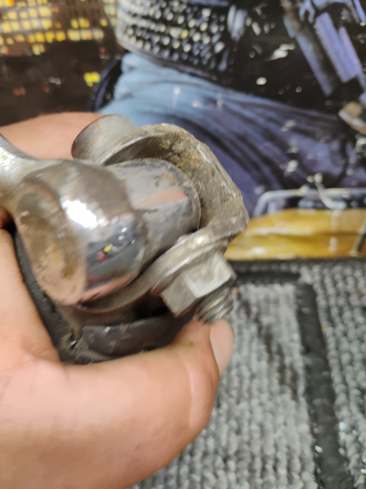 crusty harley OEM Knucklehead Panhead Shovelhead Buddy Passenger Peg W Mount Bra