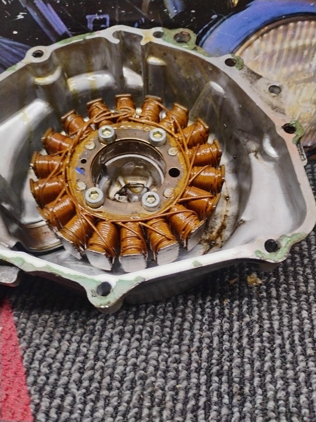 Stator Cover FOR HONDA CBR 600 F2 FROM 1991 With Stator & Hardware 