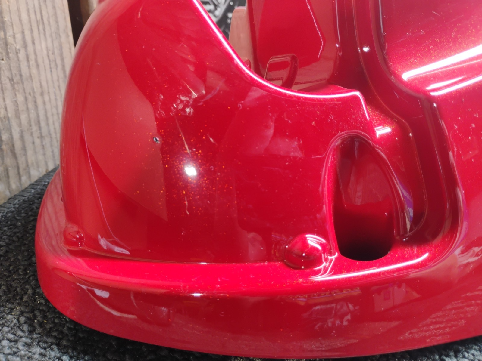 2012 Harley-Davidson CVO Right Lower Fairing Tomahawk Red OEM 58817-05