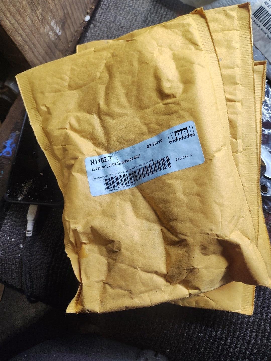 Nos BUELL N1102.T Lever Kit, Clutch W/Pivot Bolt OEM Unopened 