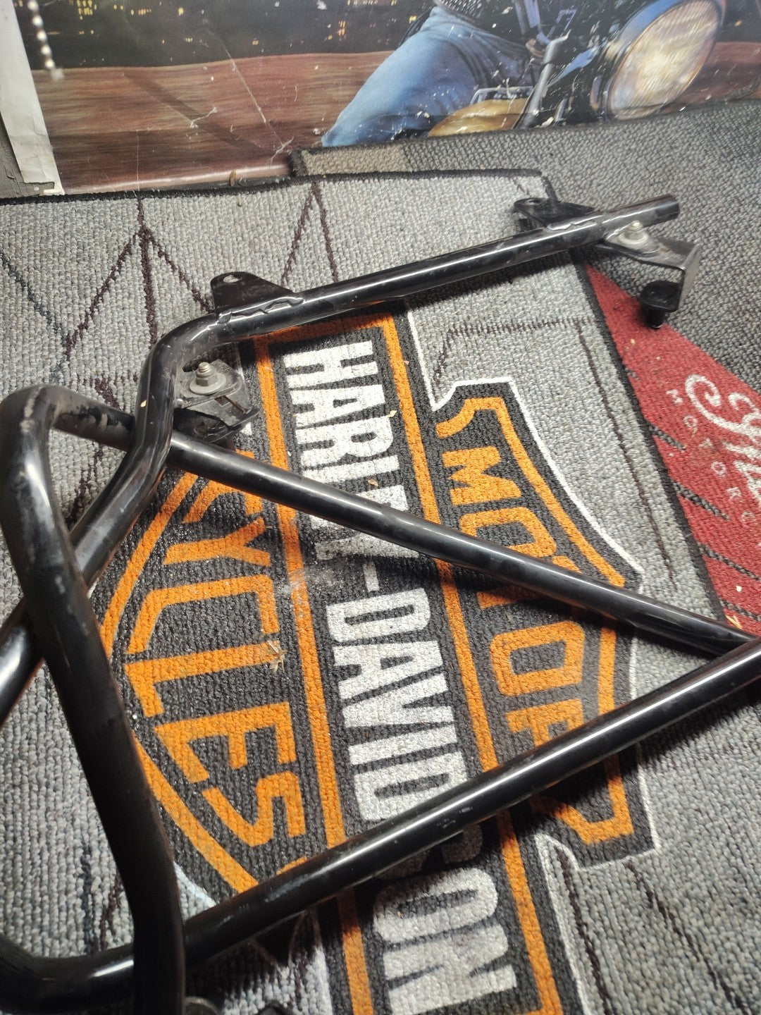 Hard Saddlebag Saddle bag Conversion Brackets Mounts For Harley Davidson Softail