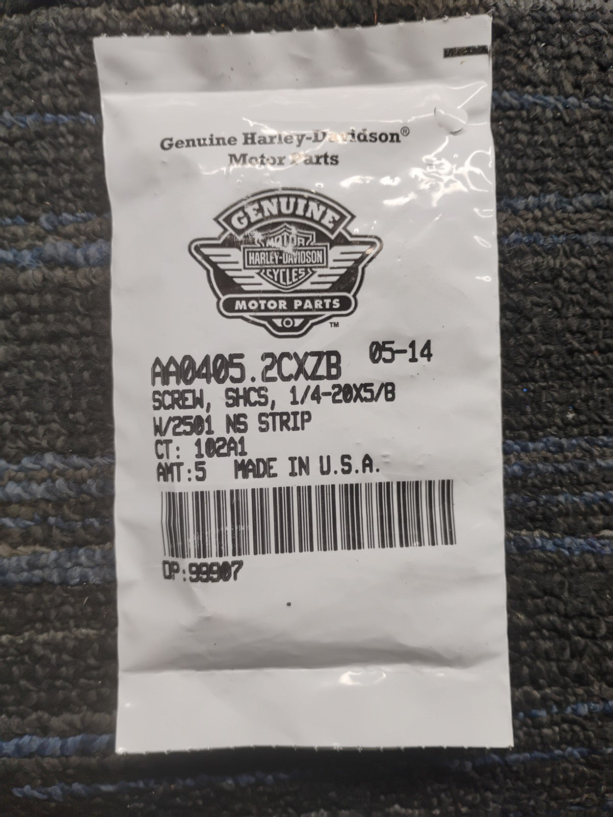 NOS OEM Harley-Davidson Socket Head Cap Screw SHCS 1/4-20 x 5/8 A0405.2CXZB