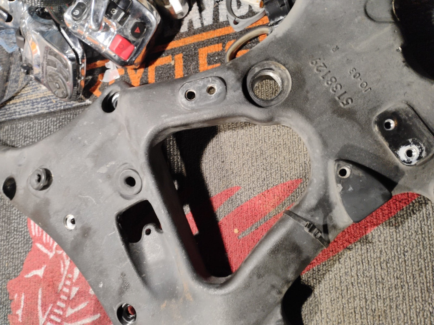 Indian Chief Chieftain & Roadmaster Left & Right Rear Subframe Support Brackets