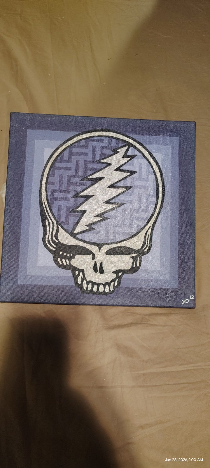 Hand Painted Grateful Dead Still Your Face Painting One Of A Kind Art 