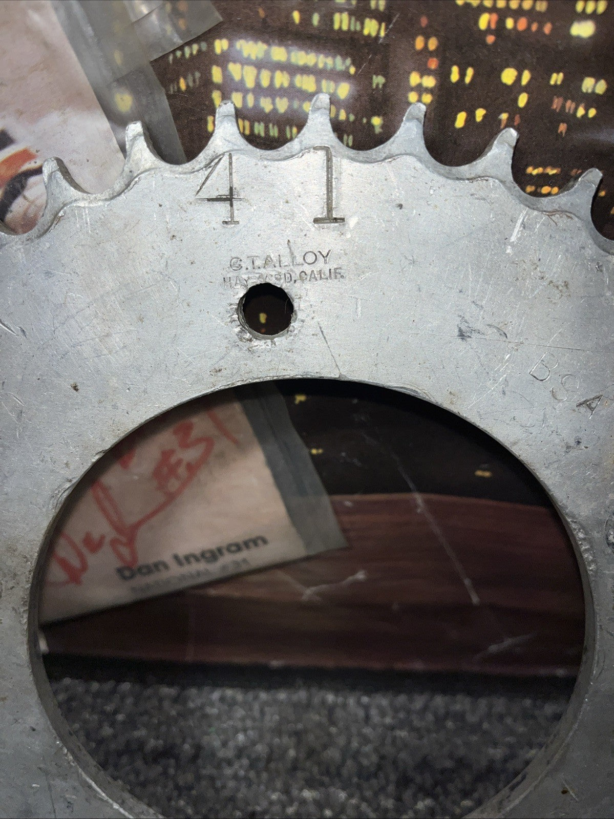 Vintage Flat Track Racin 41 Tooth CTA Alloy Hayward California BSA Rear Sprocket