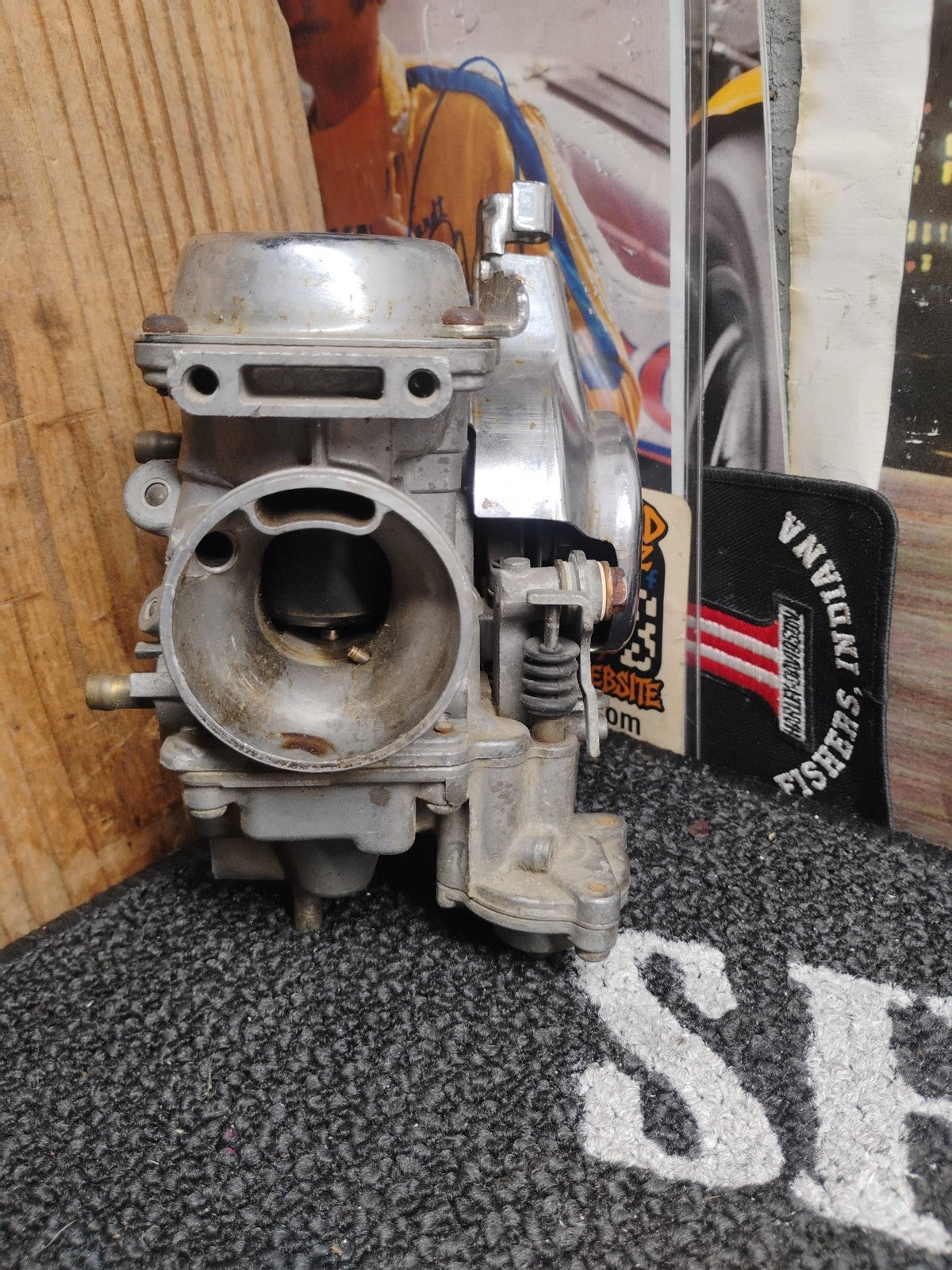Honda CBX500 Classic Carburetor Keihin Japan VE0AAWYC OEM Vintage Carb Chrome
