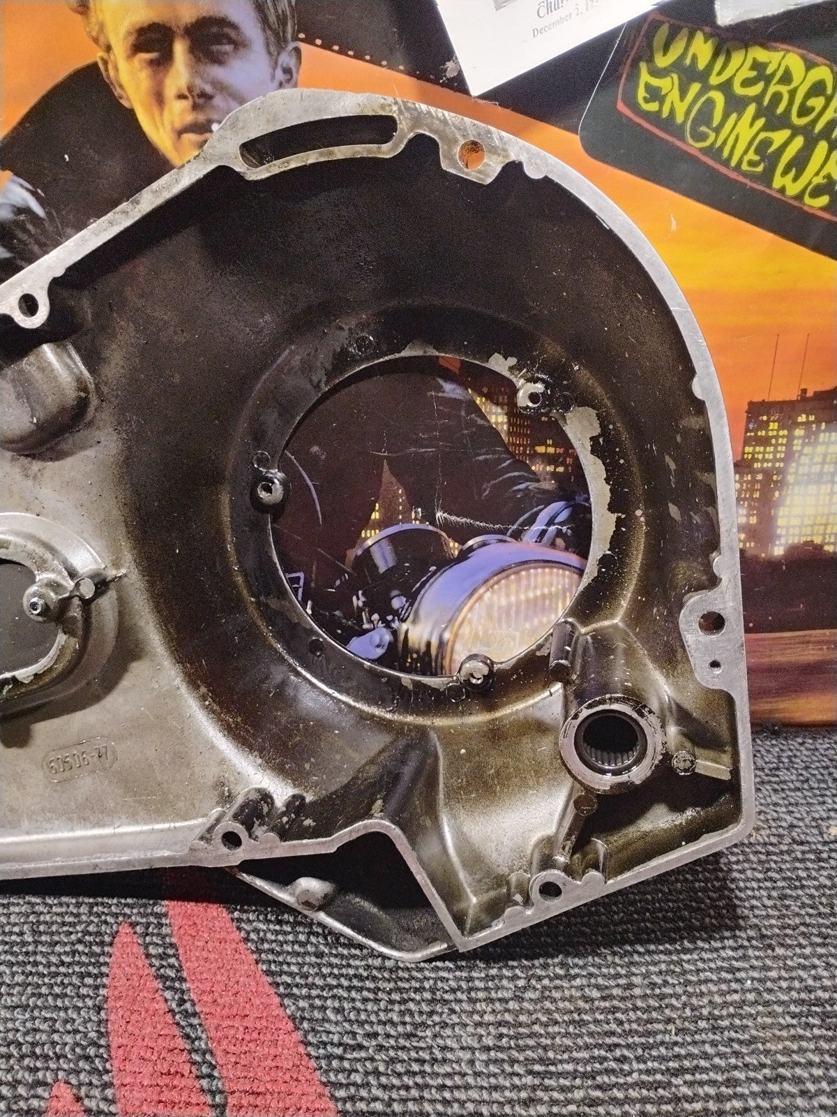 Harley Shovelhead Black Outer Primary Cover 60506-77