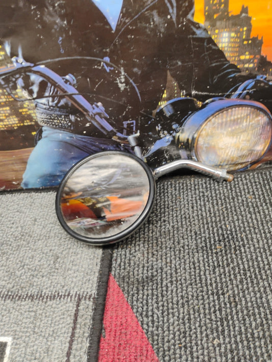 Motorcycle LSide Rear View MirrorsChrome Round 10mm For Triumph Bonneville T100