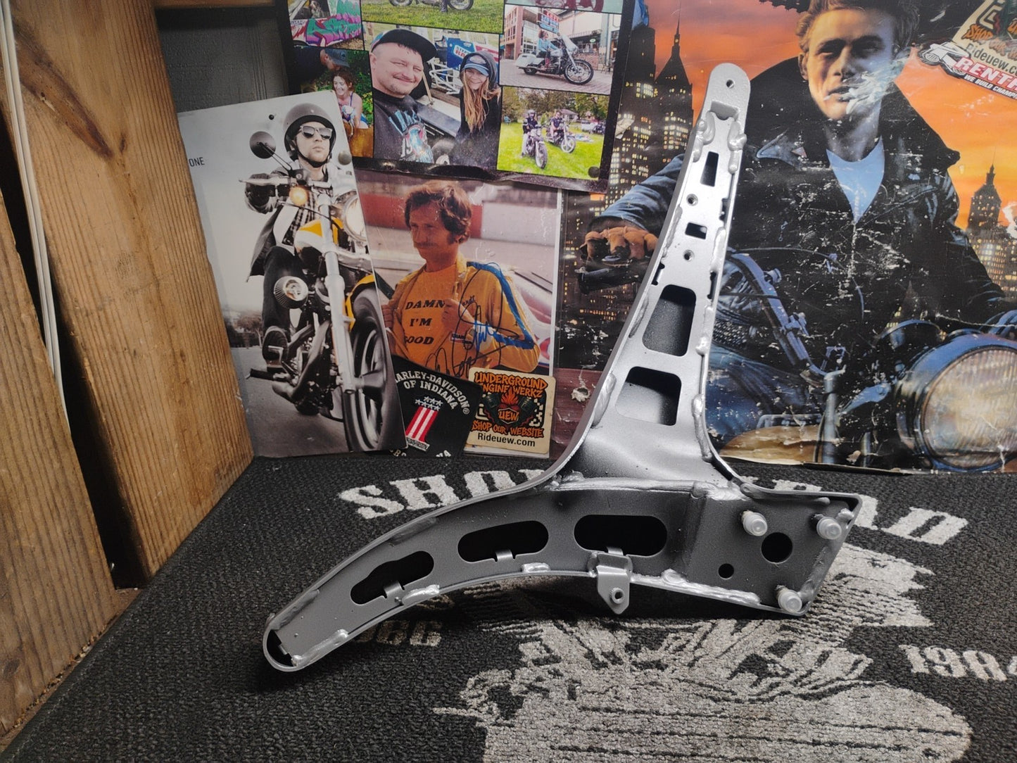Buell Right Side Rider Footpeg Mount Bracket Silver OEM