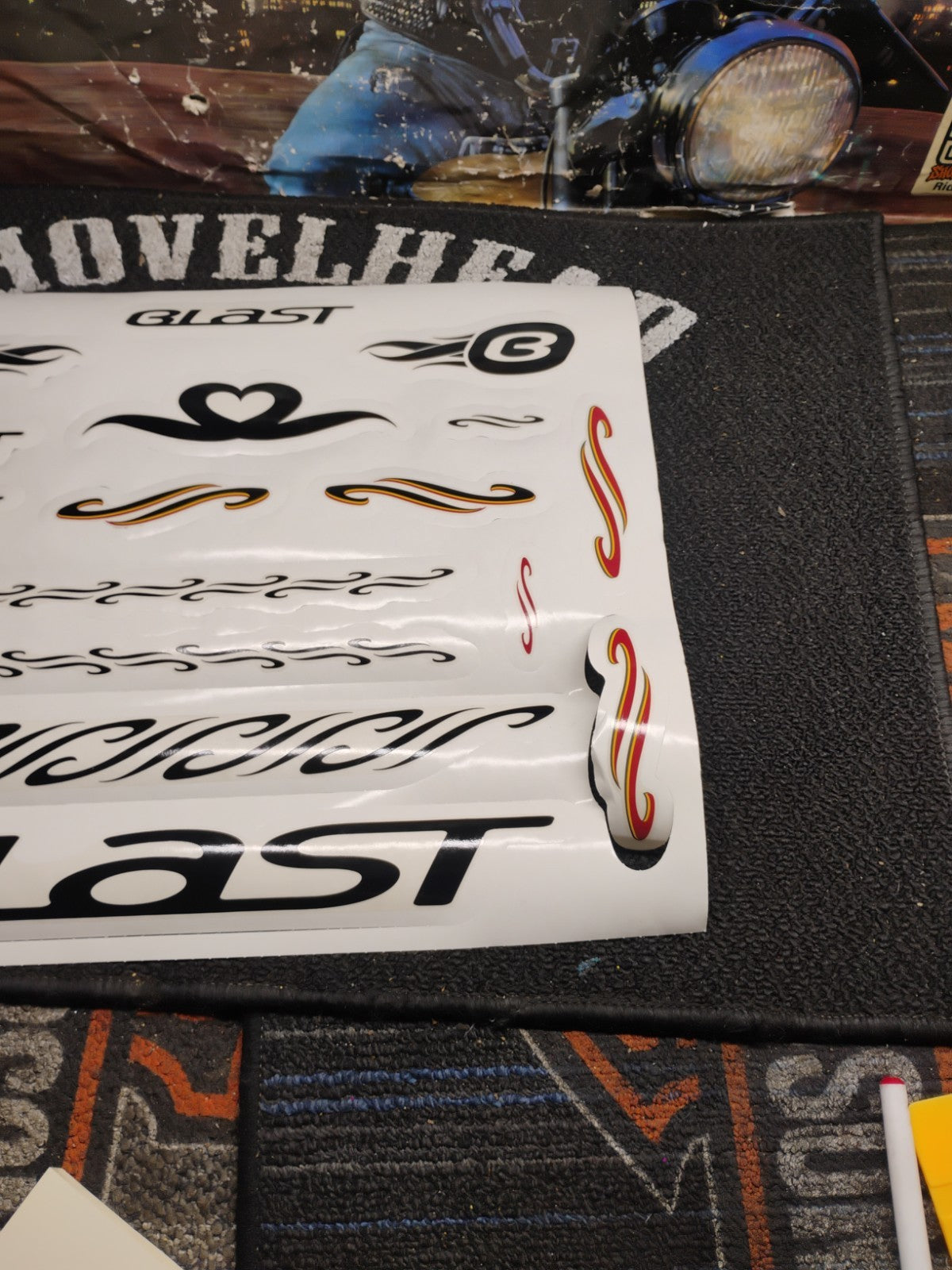 NOS Buell Blast Mesa Personal FX Art Decal Set 1 H-D 13622-00Y