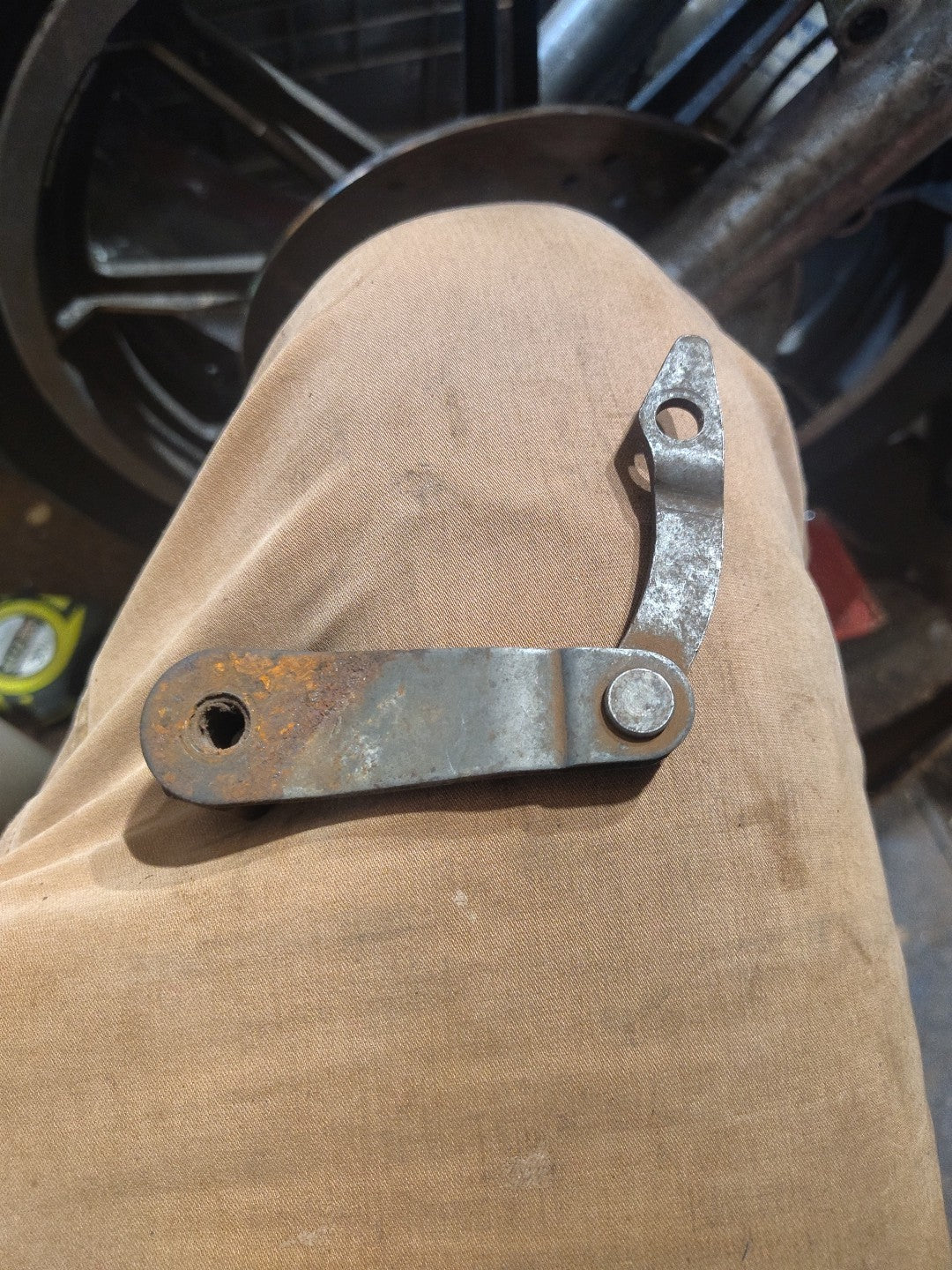 Crusty Harley Davidson Panhead Hydra-Glide Front Brake  Cam Lever OEM 44490-48 