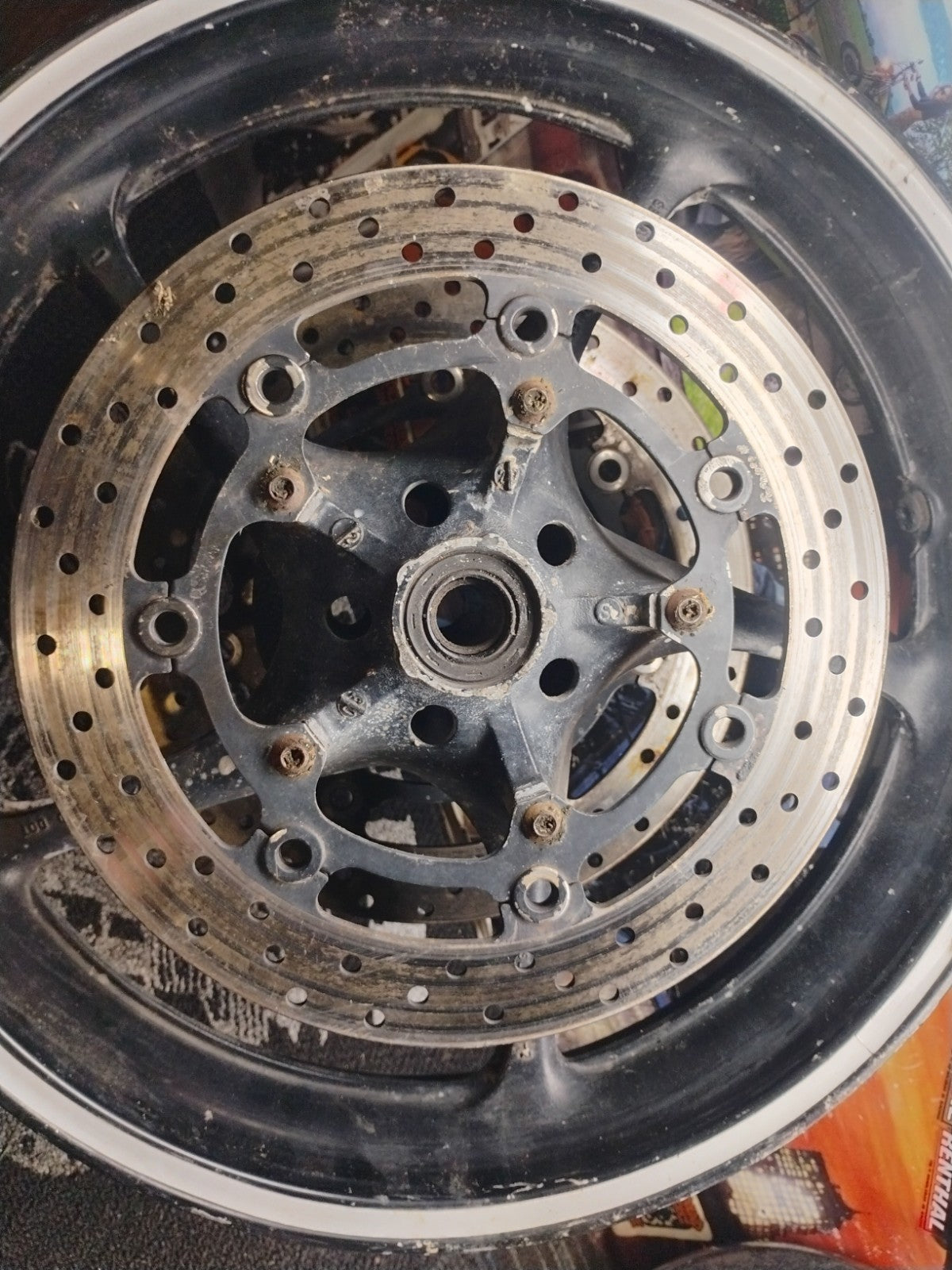 2014 Yamaha YZF-R6 Front Wheel Rim OEM Dual Disc