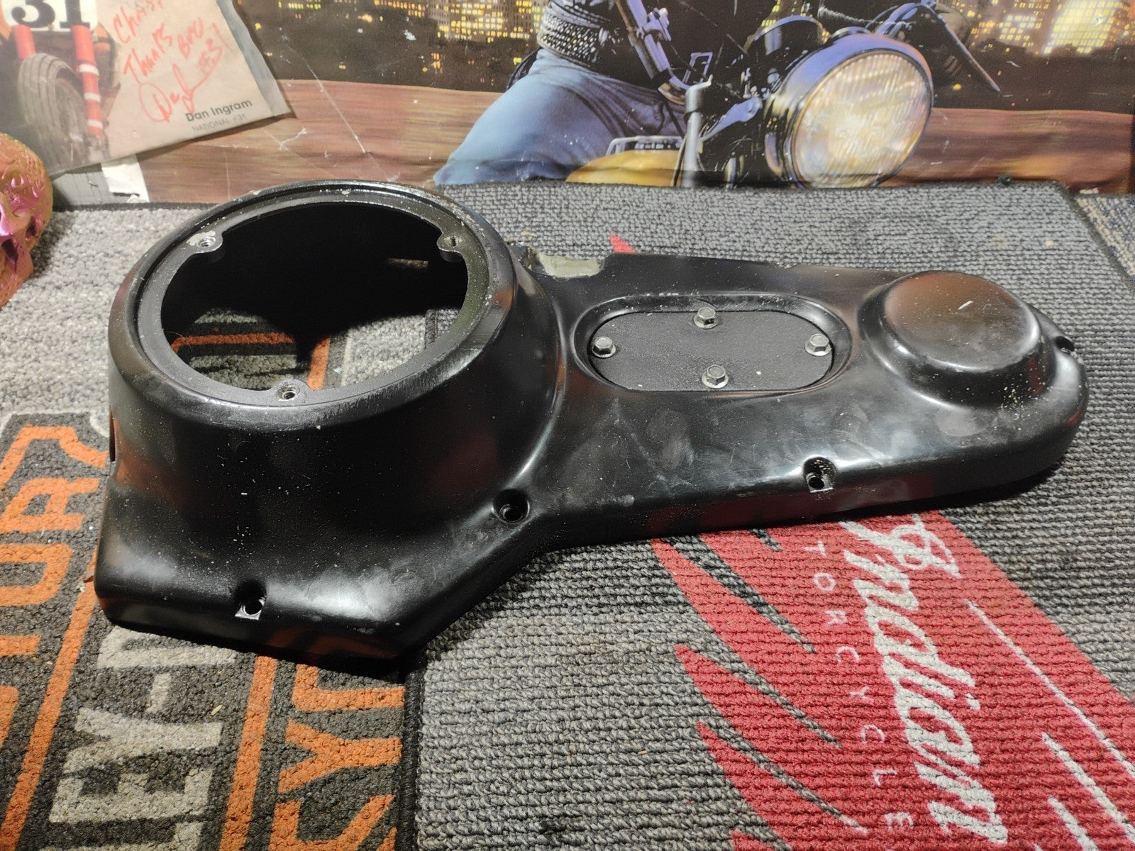 Harley Shovelhead Black Outer Primary Cover 60506-77