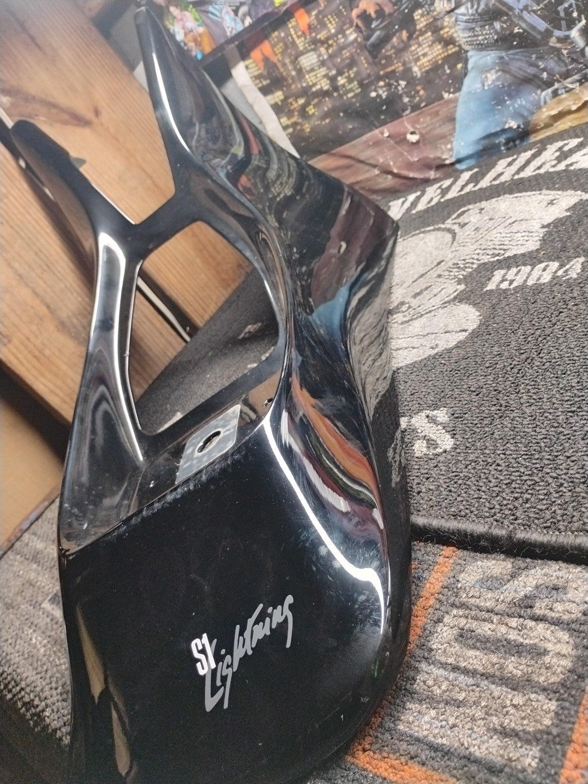 1996-1998 Buell S1 Lightning Rear Tail Fairing Seat Cowl Black OEM M0190.TA