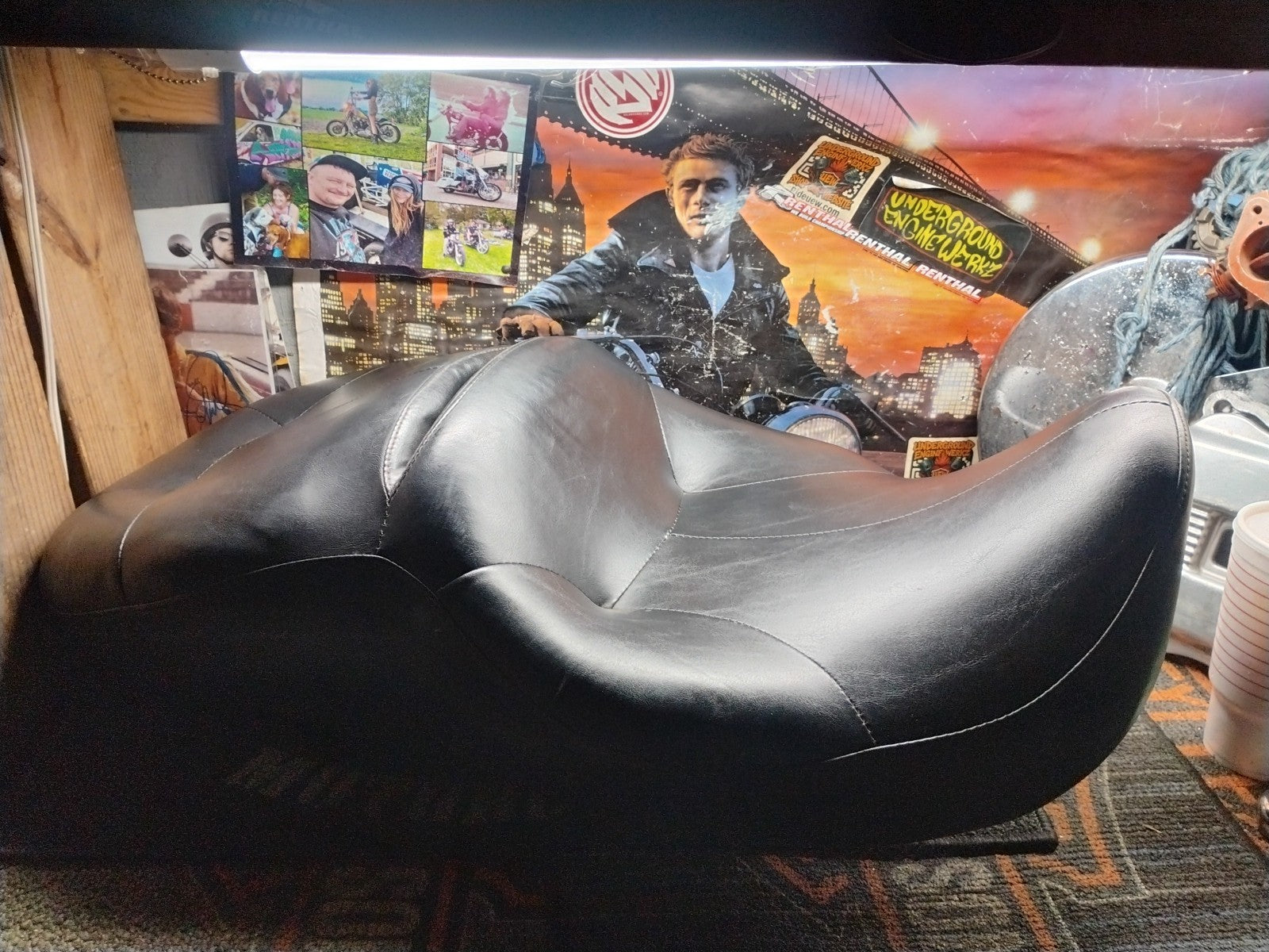 OEM Harley Road King FLH Seat 1997-2007 Leather Ultra Classic Glide Touring  Cat