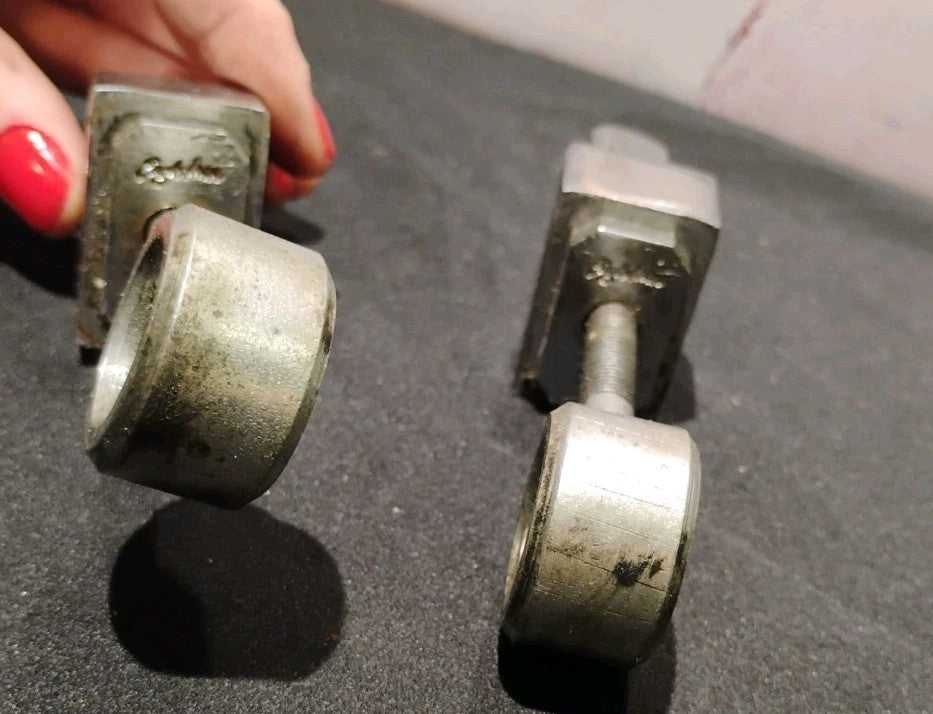 72 Harley FXE FX-1200 Super Glide Shovelhead Rear Axle Chain Adjusters Pair
