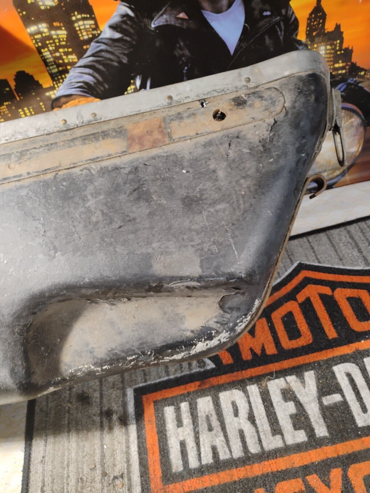 Genuine Harley 1957-1962 Big Twin Duo-Glide OEM  Left Bubble Bag 90851-54Type1 