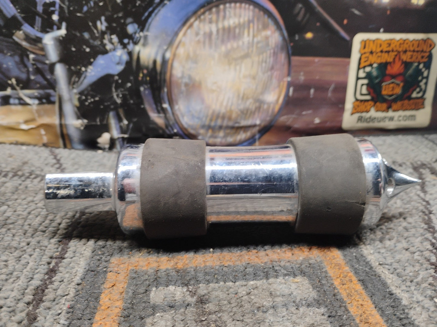 Big Dog Motorcycles OEM ROULETTE full foot peg RHS 2004-2011 PASSENGER TOE GRIP