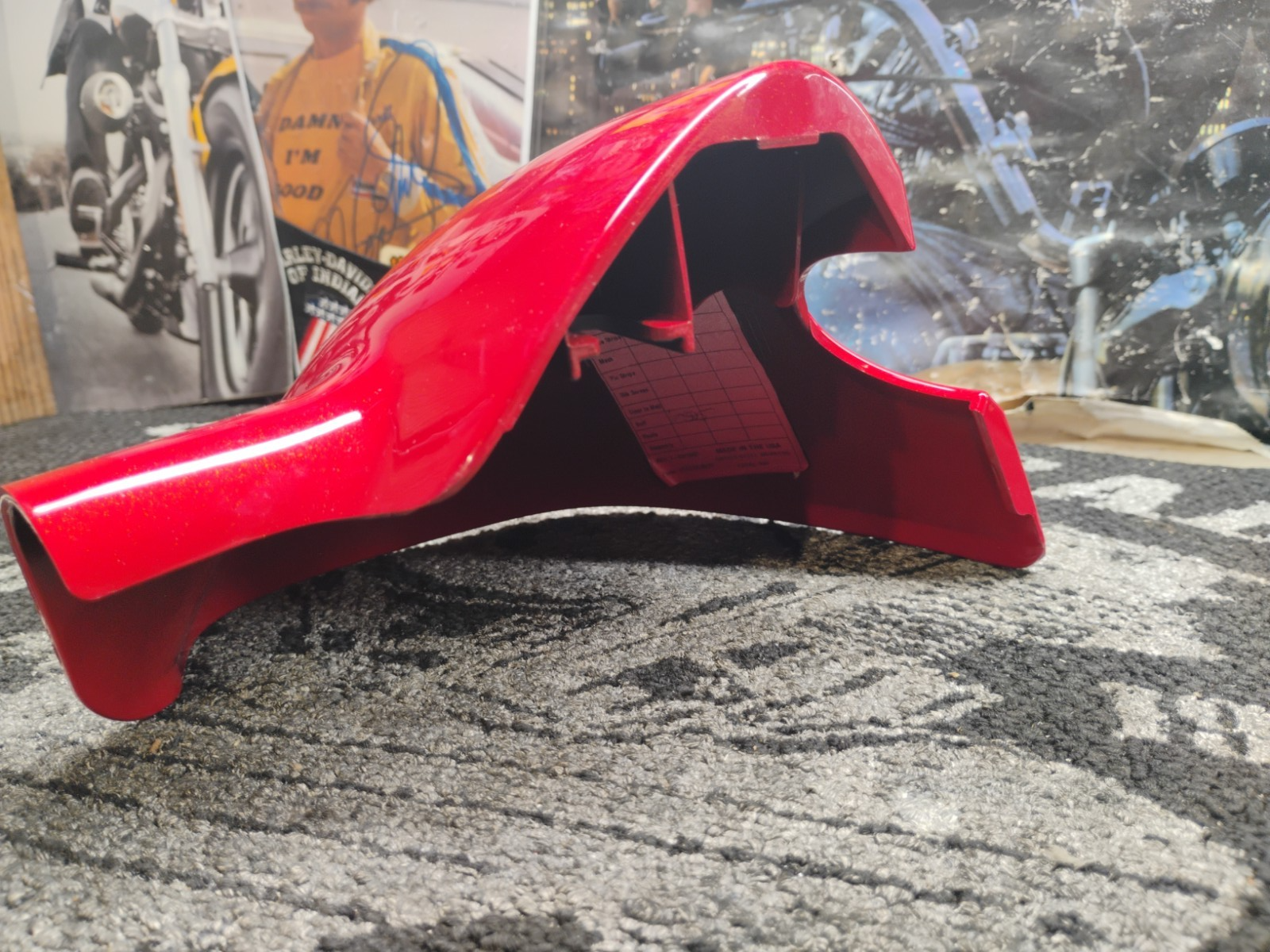 2012 Harley-Davidson CVO Left Lower Fairing Tomahawk Red OEM