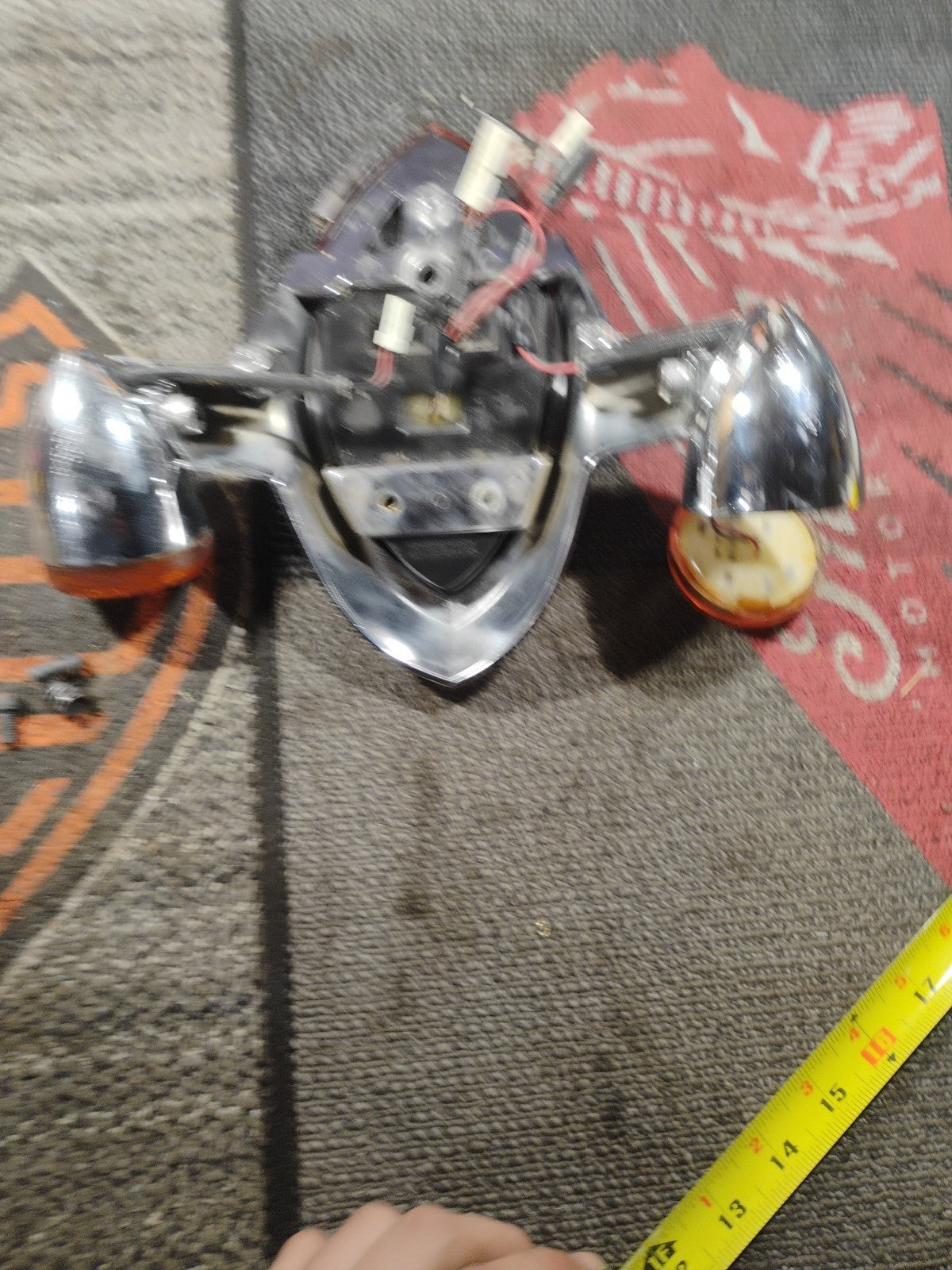 Chrome Tail Light Top Trim Cover For Indian Chief Chieftain Roadmaster 2014-2018