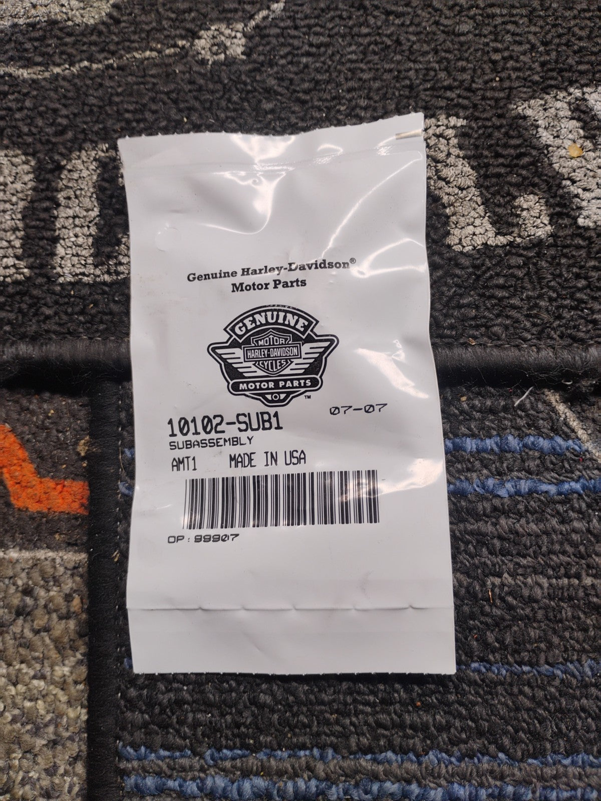 New Harley Davidson Clip Adhesive Backed OEM 10102-SUB1 Subassembly USA Made NOS