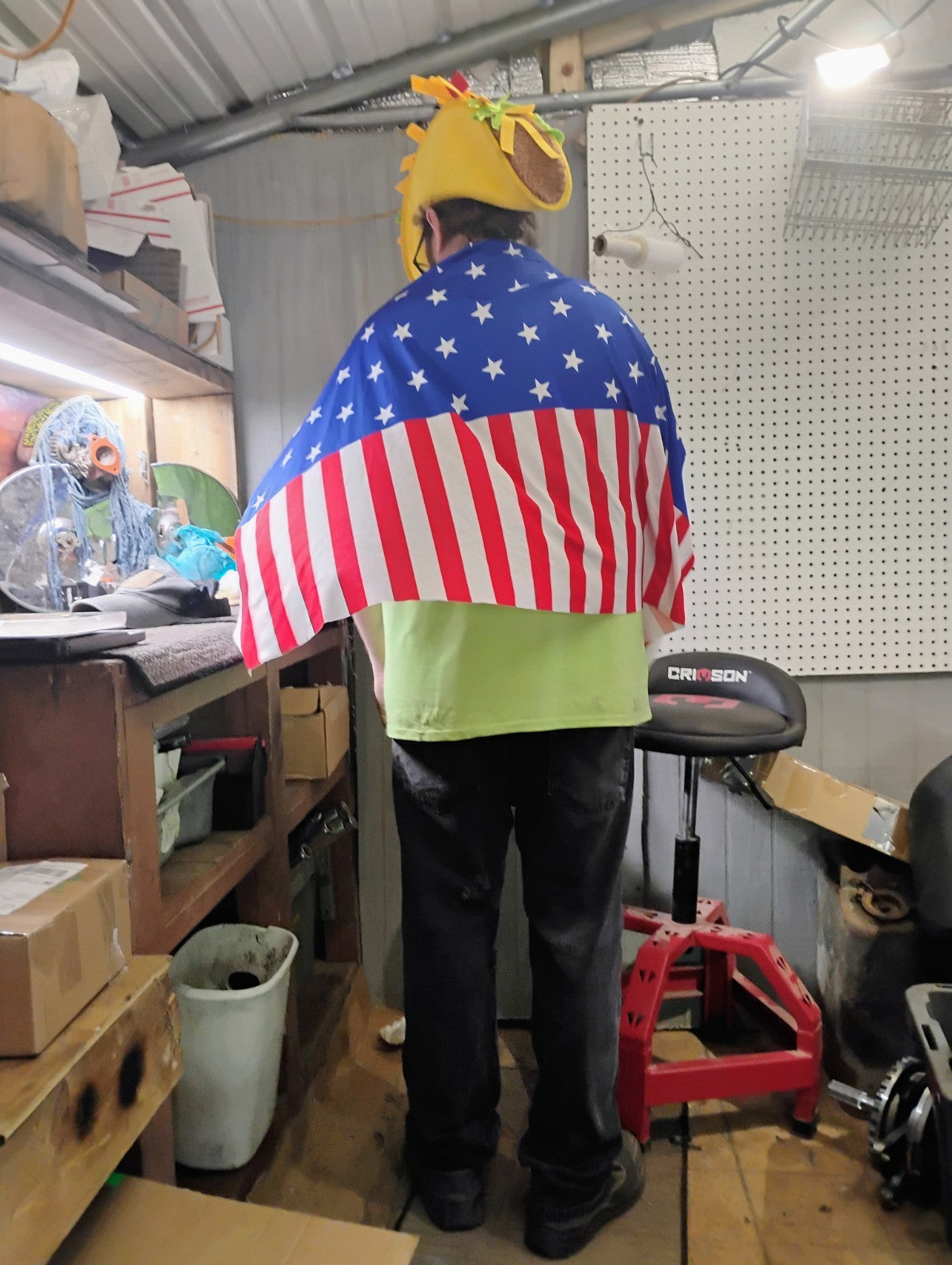 Patriotic Cape - USA Flag Design - Costume - OSFM