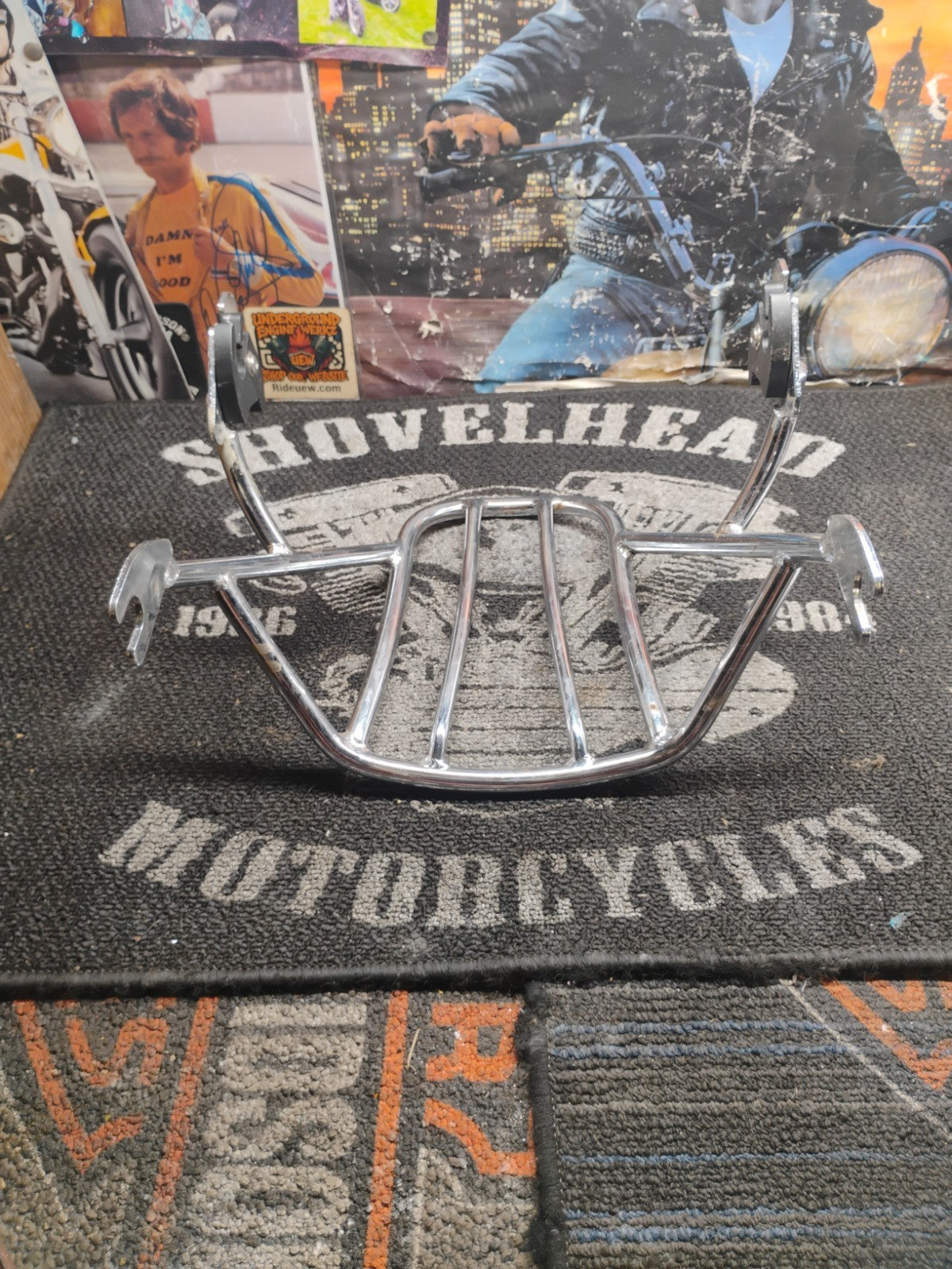 Chrom HARLEY Sportster XL 2004^ Solo Detachable OEM Motorcycle Luggage Rack