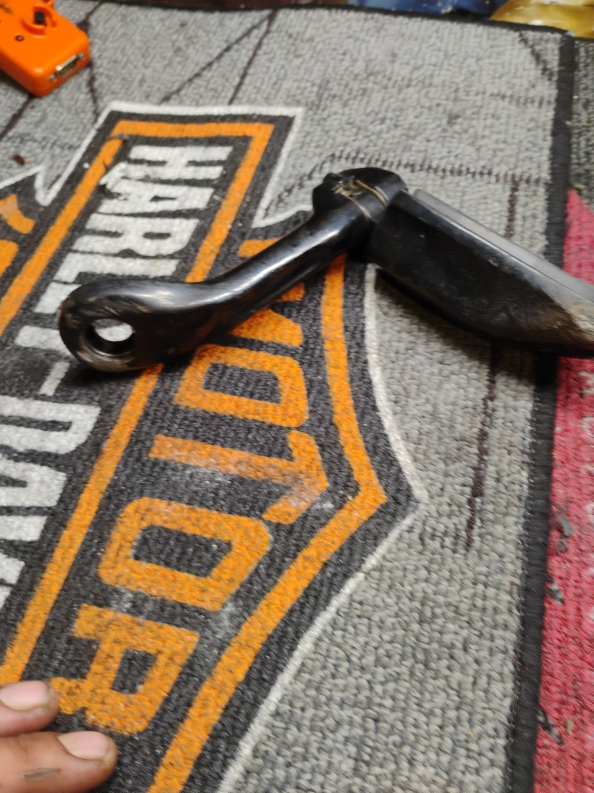 Junjumoto 32mm Black Angled Used Replacement Highway Foot Pegs  Bs