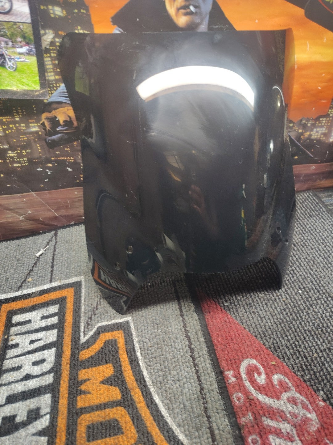 National Cycle Mohawk Flyscreen, 43mm O.D. Fork Tube N2835-002 Black 4 Harley HD