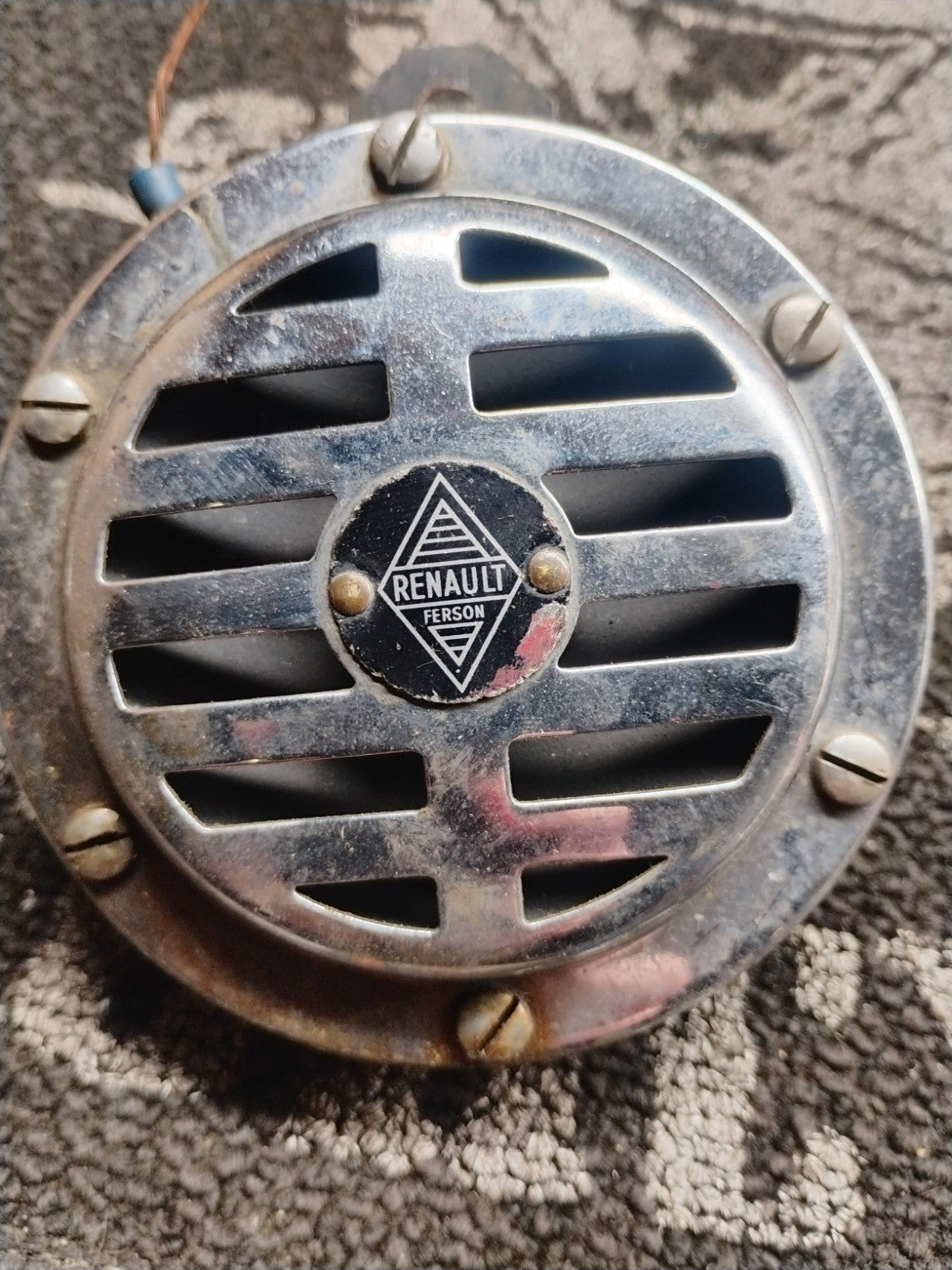 Vintage Ferson Renault 12V Horn Chrome Universal Motorcycle Tested