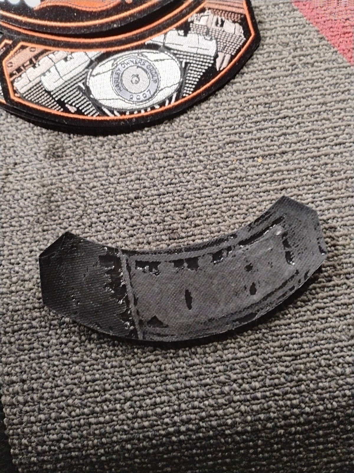 VTG 1995 NEW UNUSED IRON-ON PATCH HOG HARLEY SHOULDER JACKET EMBROIDERED