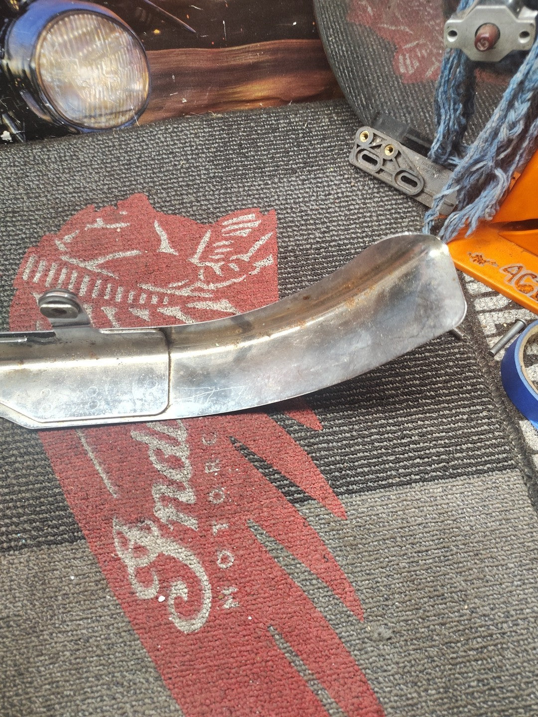 Crusty 2000-2006 Harley Davidson Softail BELT GUARD FLST FXST DRIVE BELT GUARD 