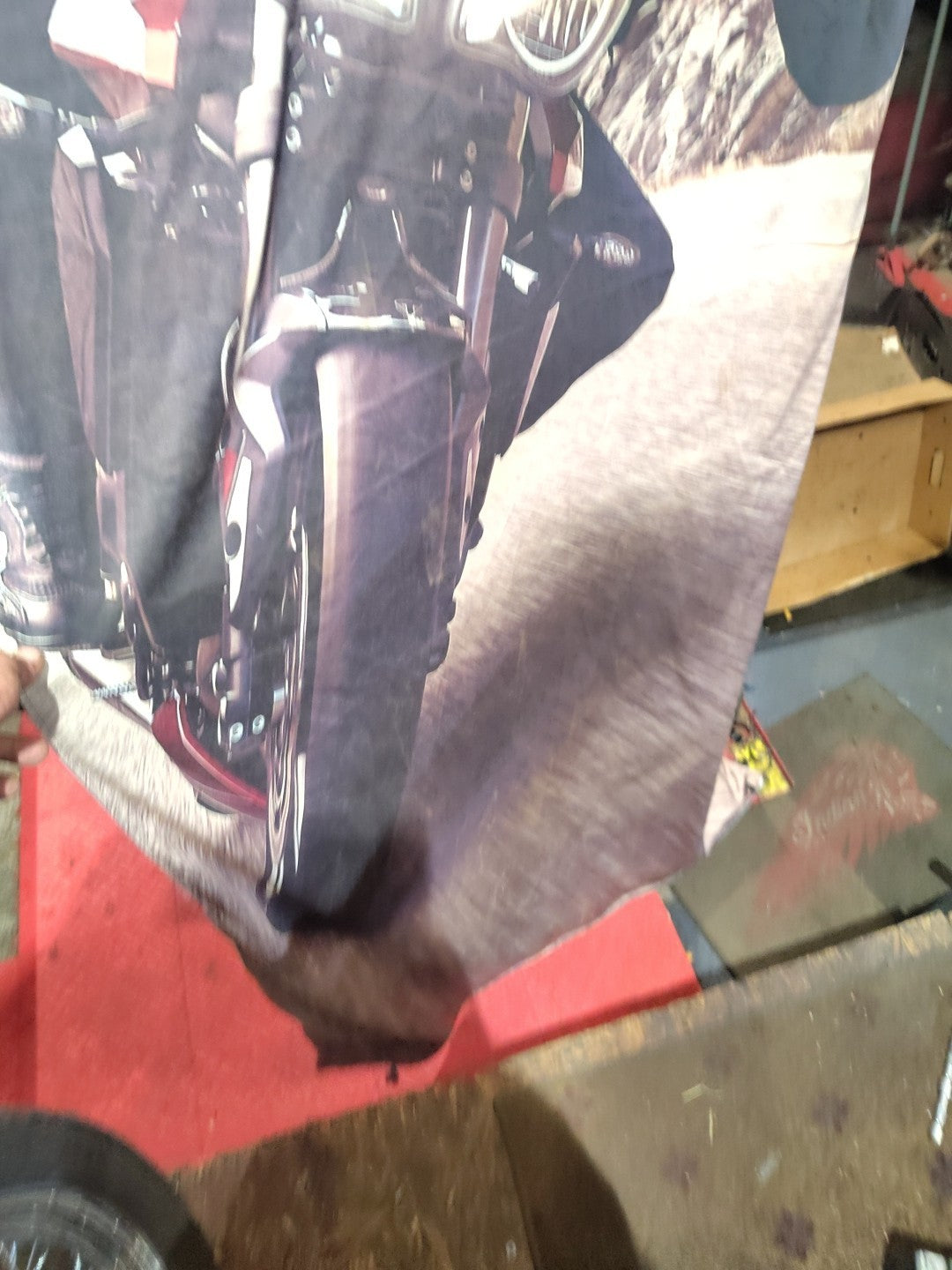 8 Ft Tall Triumph Street Triple 765 RS Flag Banner Advertisement