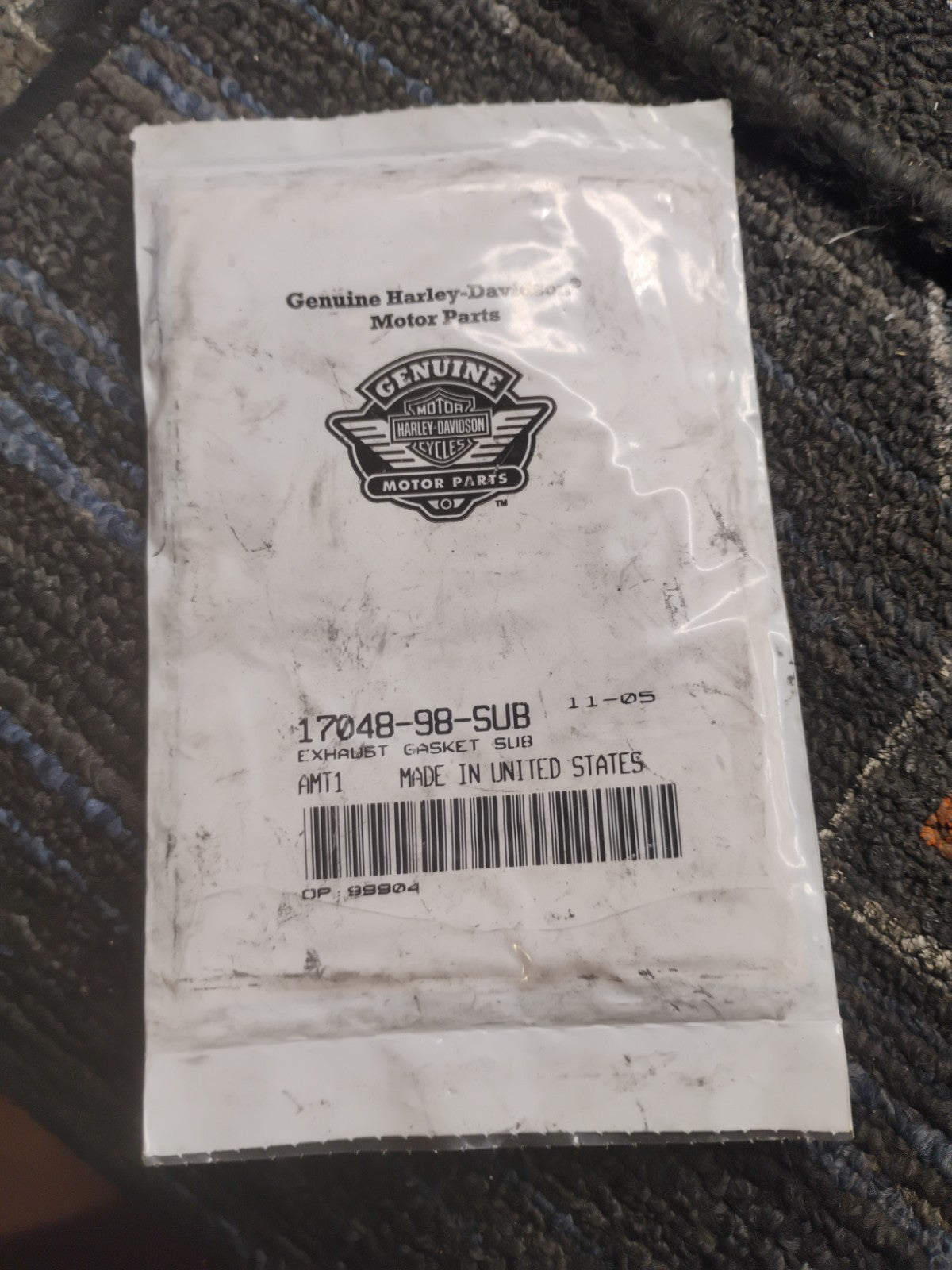 NOS OEM Harley-Davidson Exhaust Gasket 17048-98-SUB1
