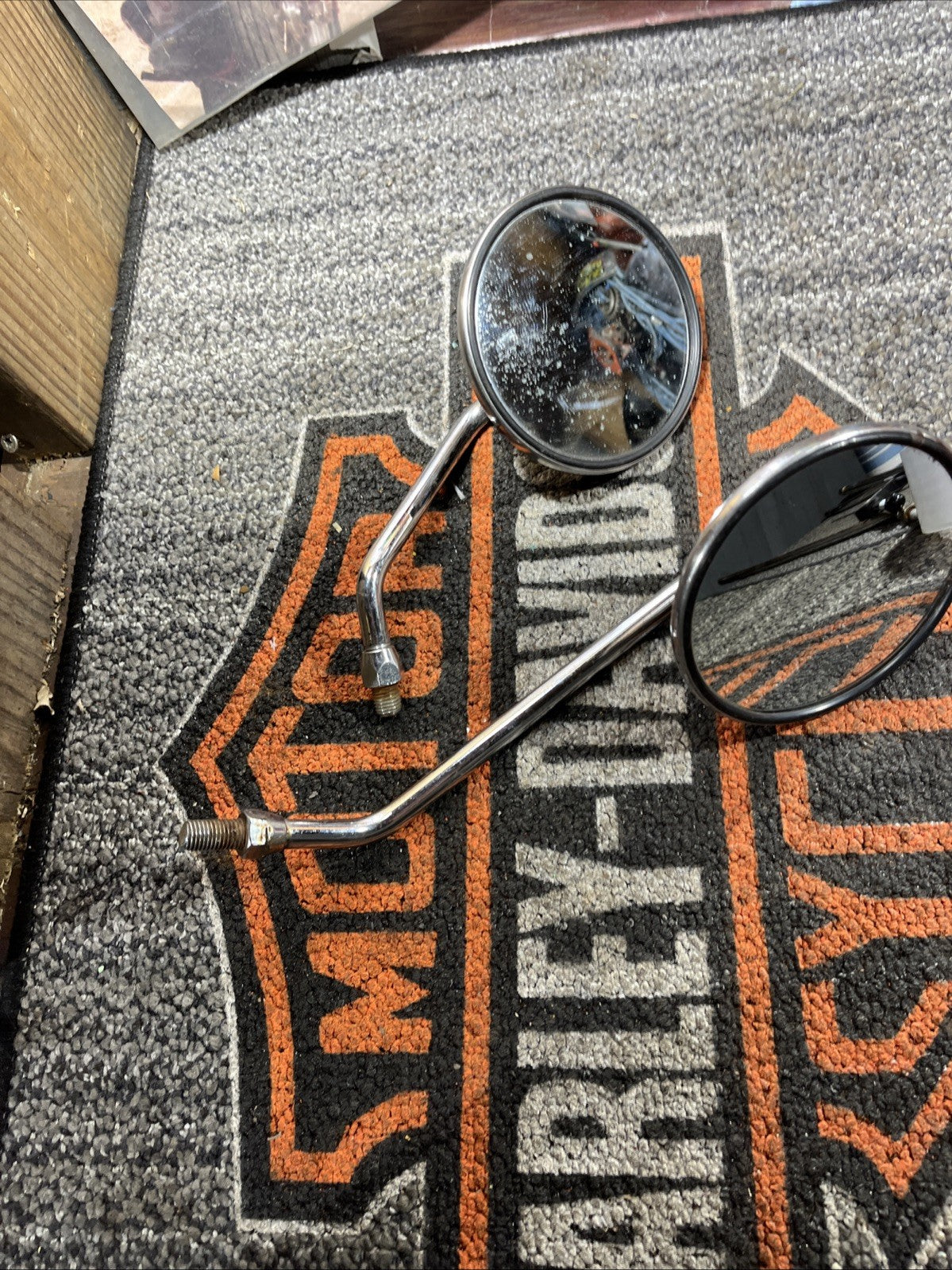 Pair Of Motorcycle Mirrors 